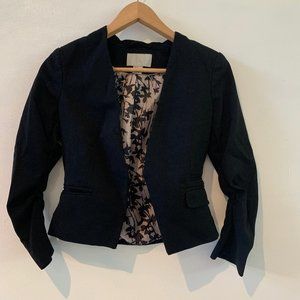 Black Minimal Blazer (Sz2)